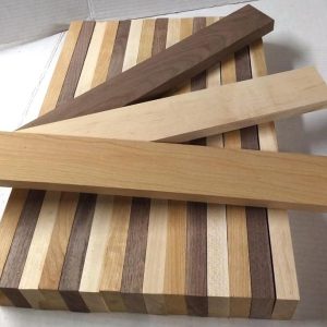 Wood-Hawk 3/4” x 2” x 16” Combo of 6 Walnut 6 Cherry and 6 Hard Maple