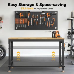 CAMMOO 48 x 24 Inch Garage Work Bench